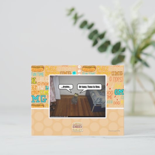 Gehirn Postkarte (Stehend Vorderseite)