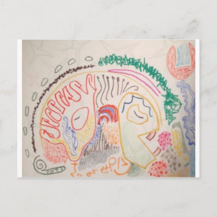 Gehirn Postkarte