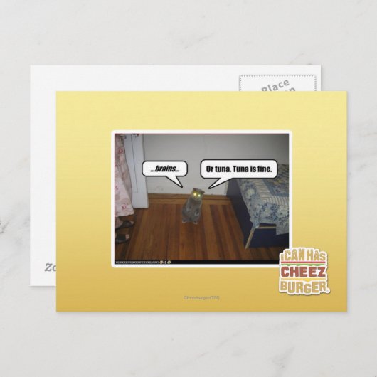 Gehirn Postkarte (Vorne/Hinten)