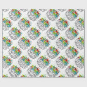 Gehirn-Reihe Geschenkpapier (Flach)