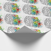 Gehirn-Reihe Geschenkpapier (Ecke)