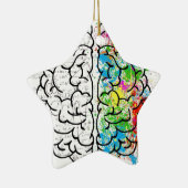 Gehirn-Reihe Keramikornament (Rechts)