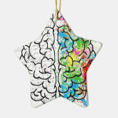 Gehirn-Reihe Keramikornament (Links)