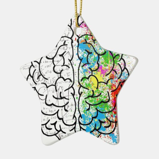 Gehirn-Reihe Keramikornament (Links)