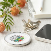 Gehirn Schlüsselanhänger (Seite)