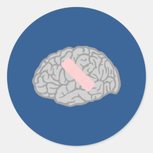 Gehirn-Schmerz Aufkleber