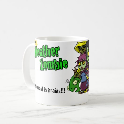 Gehirn Sippy Schale Kaffeetasse (Vorderseite Links)