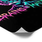 Gehirn = Sticker Poster (Ecke)