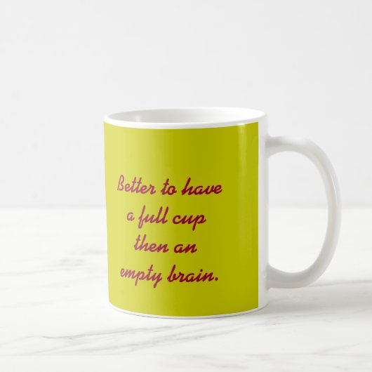Gehirn-Tasse Kaffeetasse (Rechts)