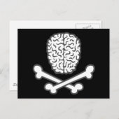 Gehirn und Querknochen Postkarte (Vorne/Hinten)