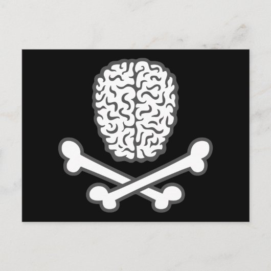 Gehirn und Querknochen Postkarte (Vorderseite)