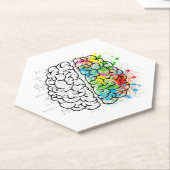 Gehirn Untersetzer (angewinkelt)