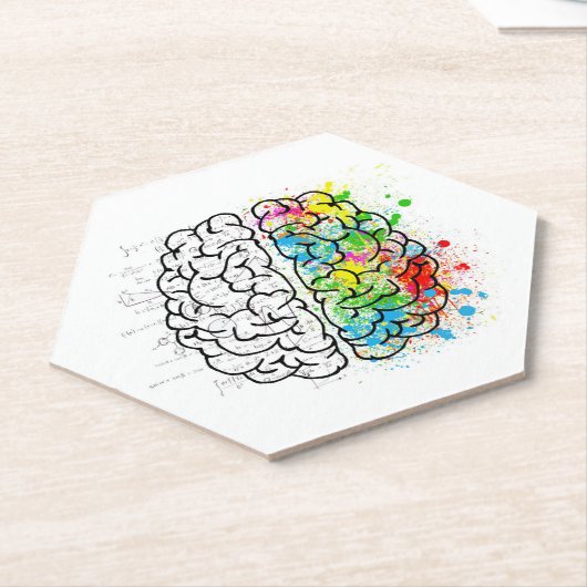 Gehirn Untersetzer (angewinkelt)