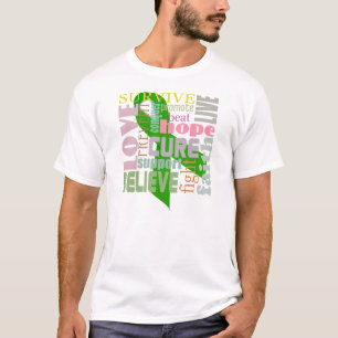Gehirn-Verletzungs-Inspirations-Grün-Band-Shirt T-Shirt