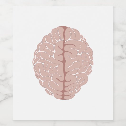 Gehirn Weinetikett (Einzelnes Label)