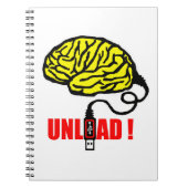 Gehirn zum zu entladen notizblock (Vorderseite)