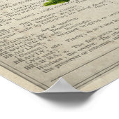 Gehirnanatomie-Blume Hummingbird Butterflies Poster (Ecke)