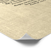 Gehirnanatomie Nr. 2 mit Cream Background Poster (Ecke)