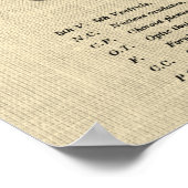 Gehirnanatomie Nr. 7 mit Cream Background Poster (Ecke)