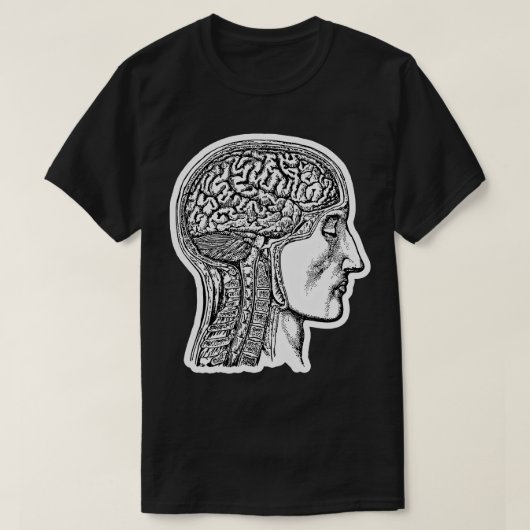 Gehirnanatomie T-Shirt (Design vorne)