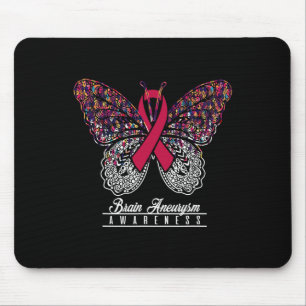 Gehirnaneurysm-Awareness Butterfly Liebhaber Gesch Mousepad
