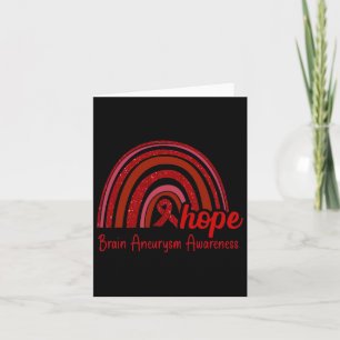 Gehirnaneurysm Awareness Hope Rainbow Karte