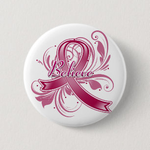 GehirnAneurysm glauben blühen Band Button
