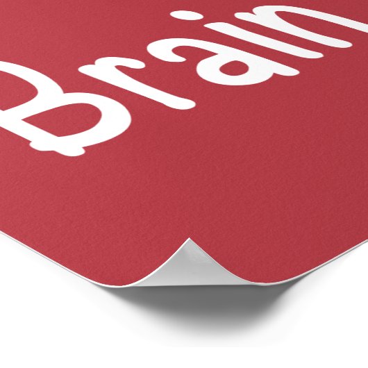 Gehirnaneurysm Schmetterlingsbewusstsein Poster (Ecke)