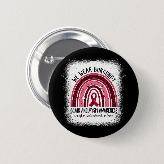 Gehirnaneurysma Awareness Apparel Phantastisches T Button (Vorne & Hinten)