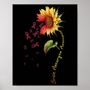 Gehirnaneurysma Awareness Sonnenblumen Shirt Poster