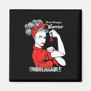 Gehirnaneurysma Awareness Strong Unbreakable Women Magnet