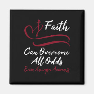 Gehirnaneurysma Bewusstsein Burgund Ribbon Christl Magnet