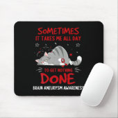 Gehirnaneurysma-Bewusstsein Elefant 1 Mousepad (Mit Mouse)