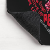 Gehirnaneurysma Bewusstsein Herz Worte Ba Mousepad (Ecke)
