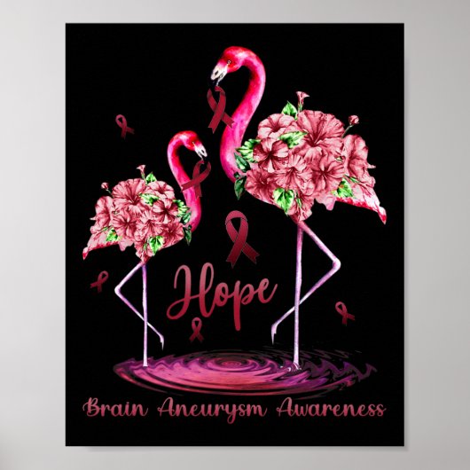Gehirnaneurysma-Bewusstsein Poster (Vorne)