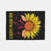 Gehirnaneurysma Bewusstsein Sonnenblume Fleecedecke (Vorderseite (Horizontal))