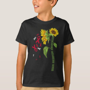 Gehirnaneurysma Bewusstsein Sonnenblumen Operation T-Shirt