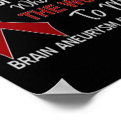 Gehirnaneurysma für jemanden, der die Welt bedeute Poster (Ecke)