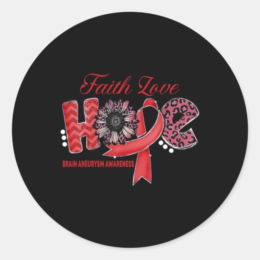 Gehirnaneurysma kommt nicht mit einem Handbuch, da Runder Aufkleber (Vorderseite)