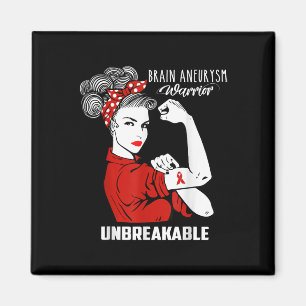 Gehirnaneurysma Krieger Unzerbrechliches Shirt Bew Magnet