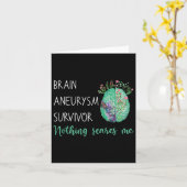 Gehirnaneurysma Survivor Nichts stört mich Karte (Gelbe Blume)