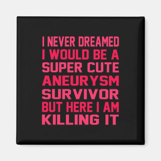 Gehirnaneurysma Überlebende Sensibilität Monat Unt Magnet (Vorne)