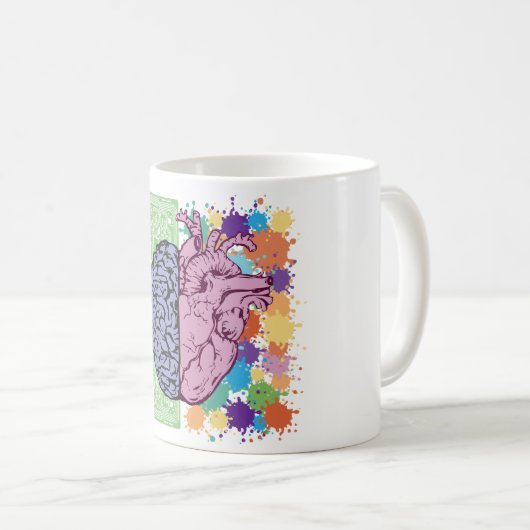 Gehirnausbalancierung Kaffeetasse (VorderseiteRechts)