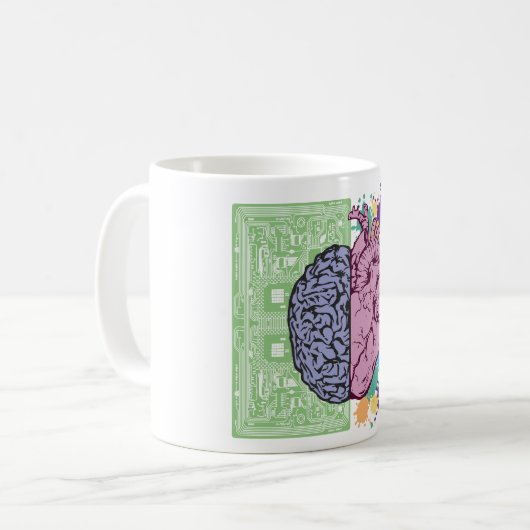Gehirnausbalancierung Kaffeetasse (Vorderseite Links)