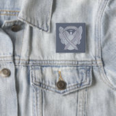 Gehirnbehinderungen Silver Awareness Ribbon Angel Button (Beispiel)