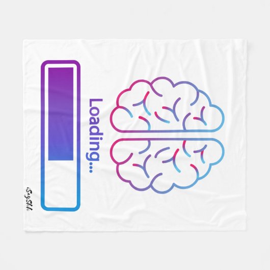 Gehirnbelastung Fleecedecke (Vorderseite (Horizontal))