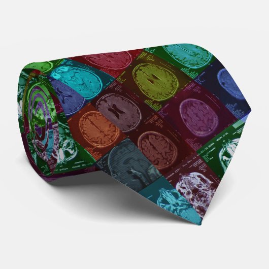 Gehirnbild Krawatte (Gerollt)