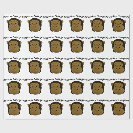 Gehirnchirurg Geschenkpapier (Flach)