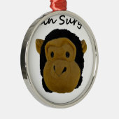 Gehirnchirurg Silbernes Ornament (Rechts)