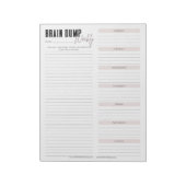 GEHIRNDUMP | wöchentlich blush Notizblock (Rotiert)